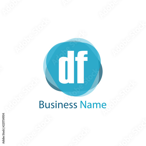 Initial Letter DF Logo Template Design