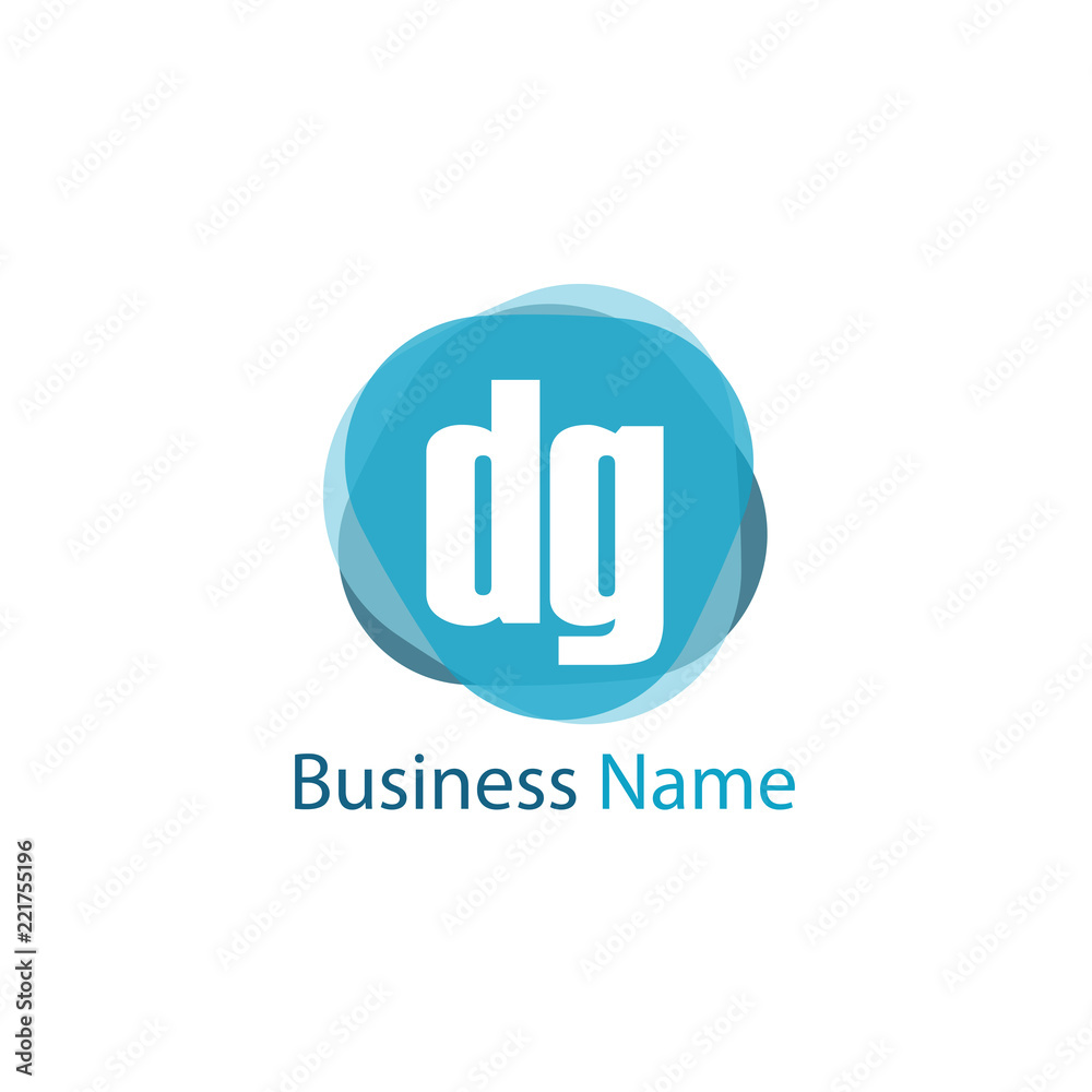 Initial Letter DG Logo Template Design
