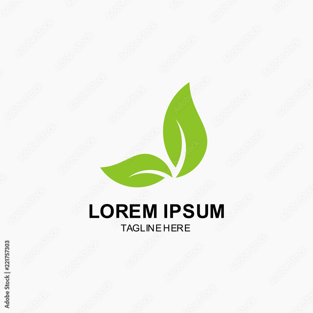 Leaf Logo Vector Template Design Illustration Leaf Logo Vector Template Design Illustration