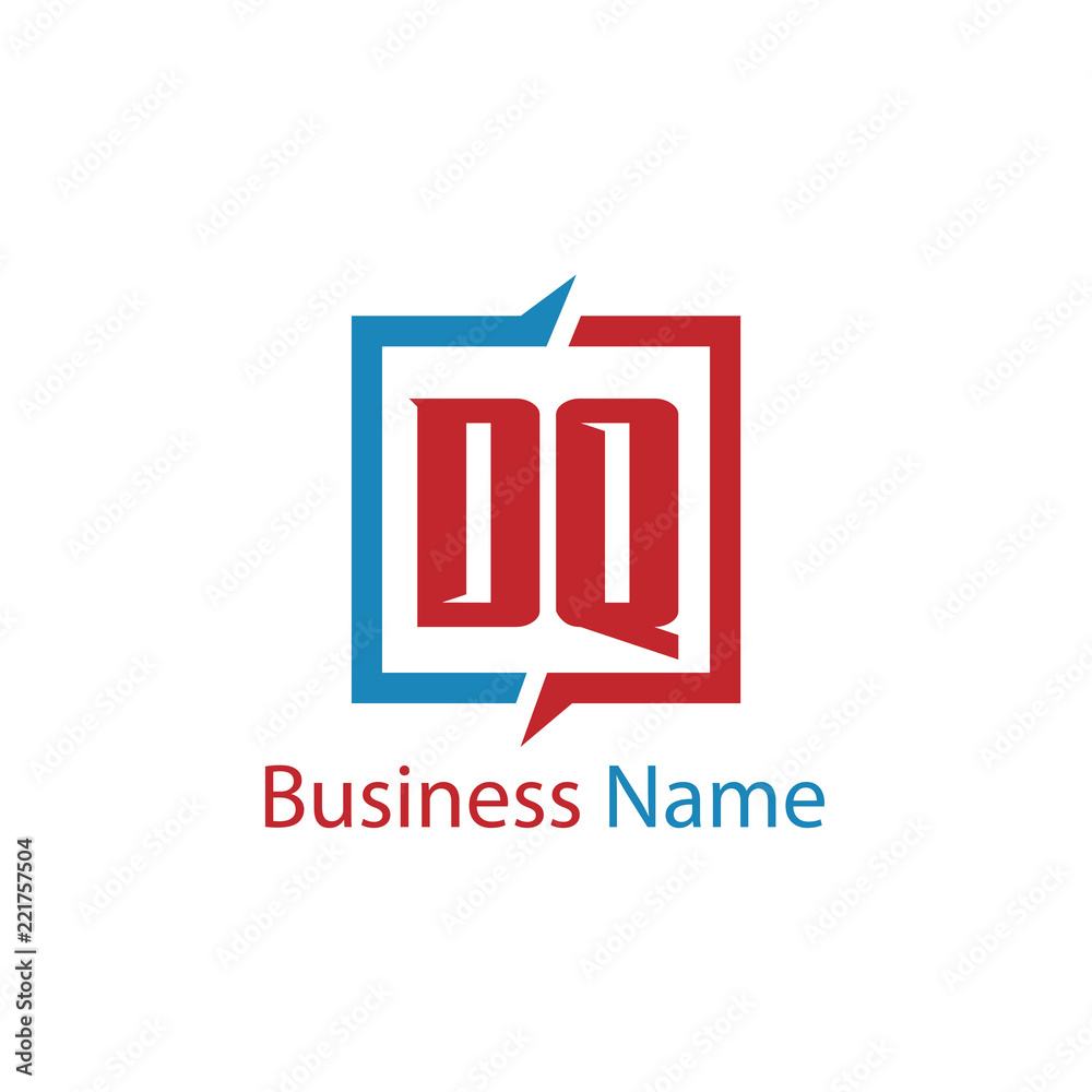Initial Letter DQ Logo Template Design Initial Letter DQ Logo Template Design