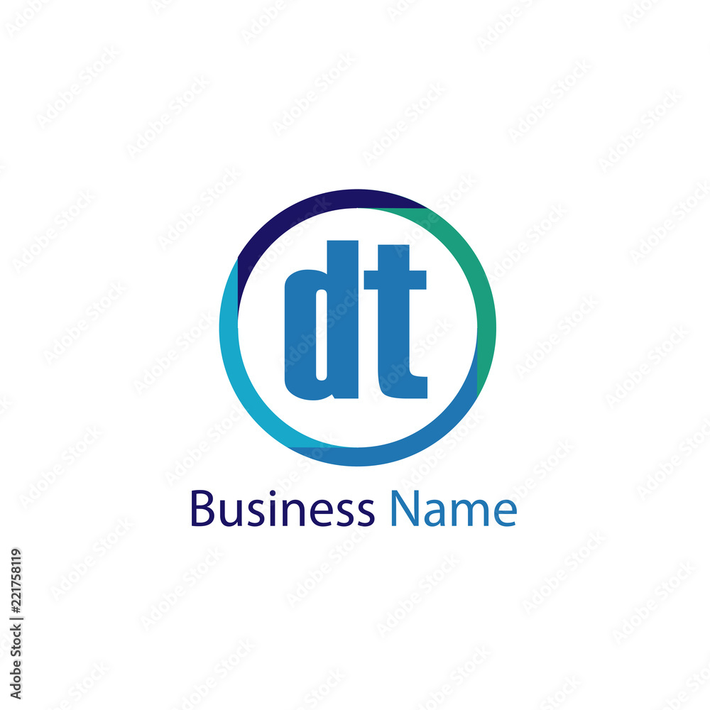 Initial Letter DT Logo Template Design Initial Letter DT Logo Template Design