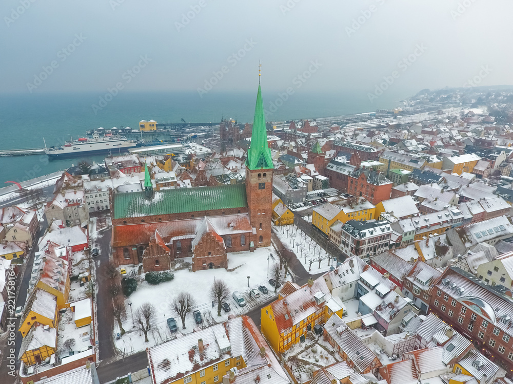 Fototapeta premium Helsingor city and Kronborg castle,Denmark