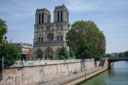 View of the river Seine and Notre Dame de Paris