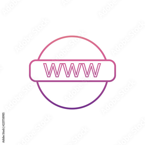 global interneticon in Nolan style. One of web collection icon can be used for UI, UX photo