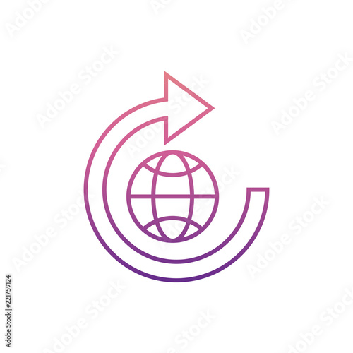 global updateicon in Nolan style. One of web collection icon can be used for UI, UX photo