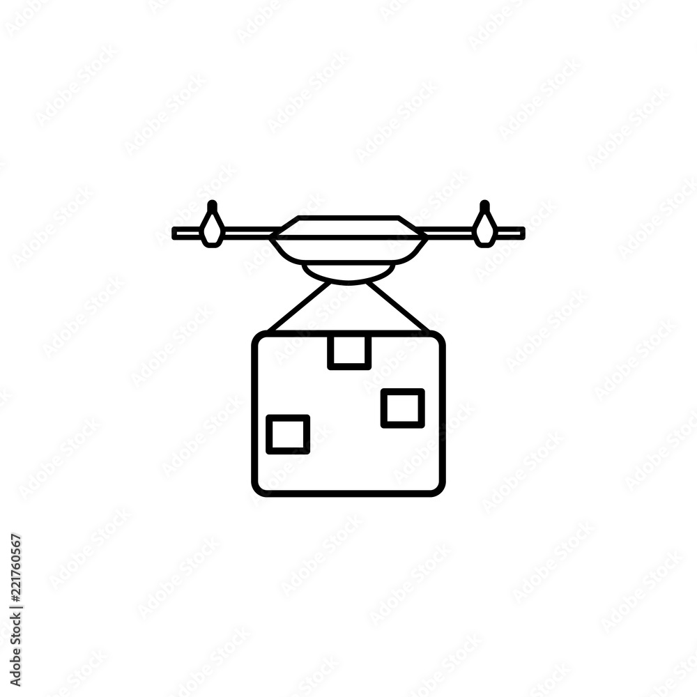 Drone icon. Element of global logistics icon for mobile concept and web apps. Thin line Drone icon can be used for web and mobile Drone icon. Element of global logistics icon for mobile concept and web apps. Thin line Drone icon can be used for web and mobile