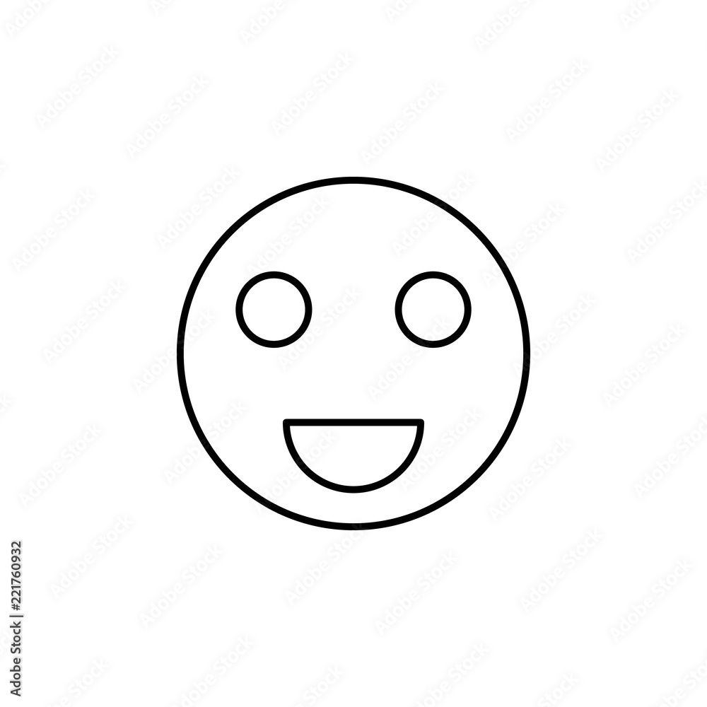 Happy sign icon. Element of image sign for mobile concept and web apps illustration. Thin line icon for website design and development, app development. Premium icon Happy sign icon. Element of image sign for mobile concept and web apps illustration. Thin line icon for website design and development, app development. Premium icon