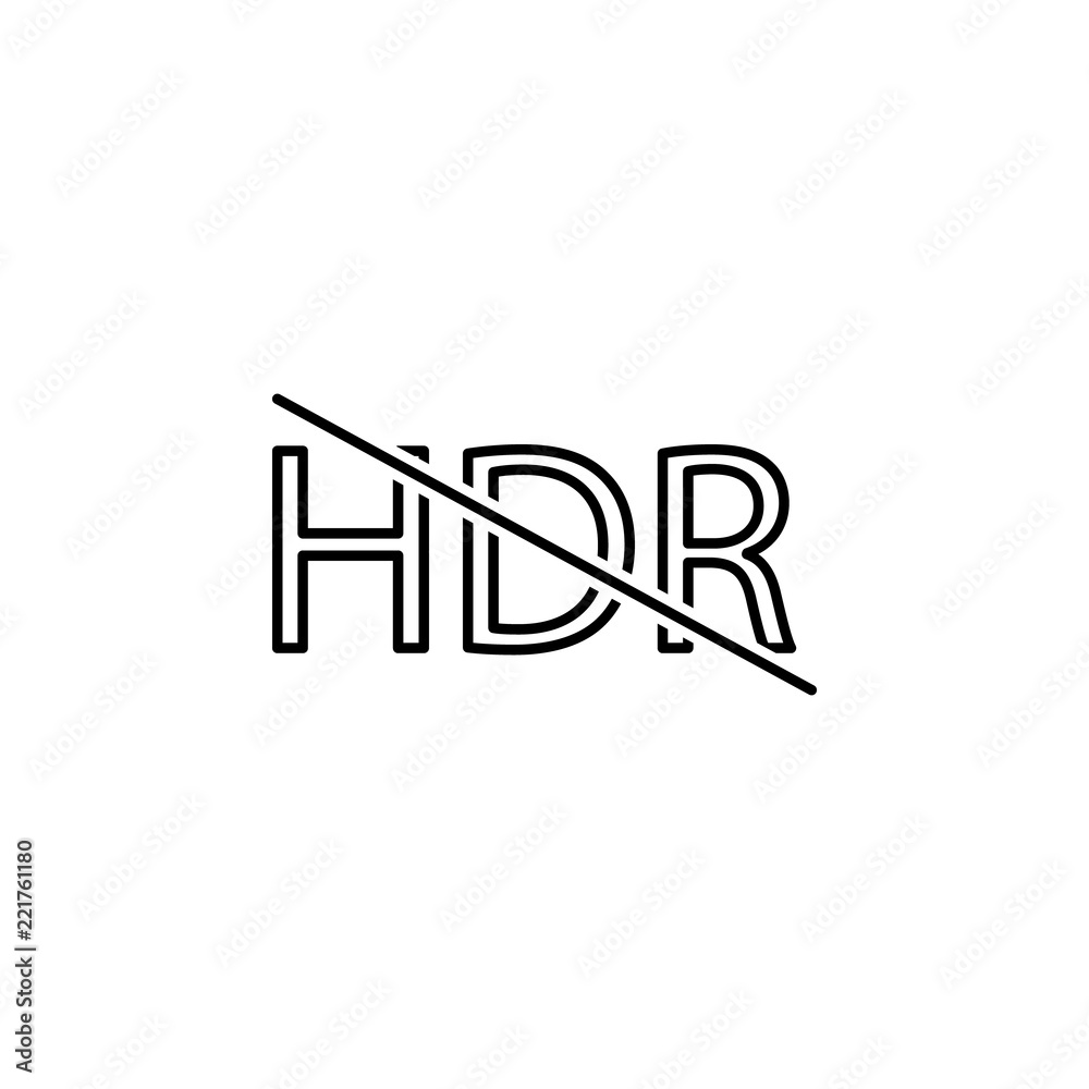 HDR sign icon. Element of image sign for mobile concept and web apps illustration. Thin line icon for website design and development, app development. Premium icon HDR sign icon. Element of image sign for mobile concept and web apps illustration. Thin line icon for website design and development, app development. Premium icon