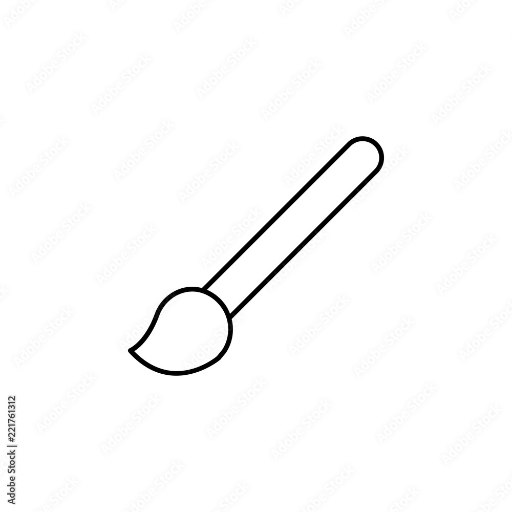 Brush sign icon. Element of image sign for mobile concept and web apps illustration. Thin line icon for website design and development, app development. Premium icon Brush sign icon. Element of image sign for mobile concept and web apps illustration. Thin line icon for website design and development, app development. Premium icon