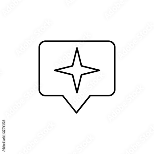 Star sign icon. Element of image sign for mobile concept and web apps illustration. Thin line icon for website design and development, app development. Premium icon