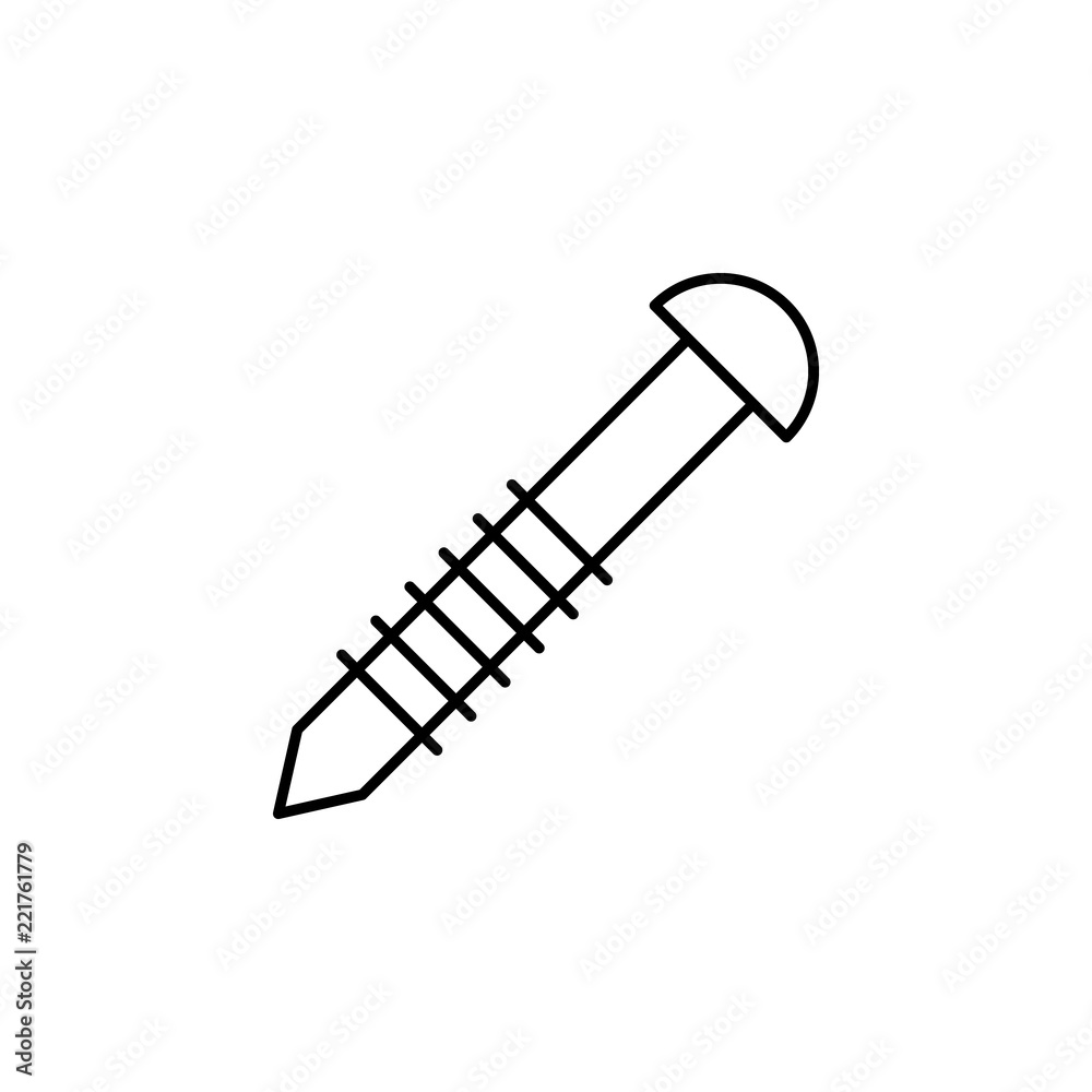 screw. Element of construction icon for mobile concept and web apps. Thin line screw can be used for web and mobile screw. Element of construction icon for mobile concept and web apps. Thin line screw can be used for web and mobile