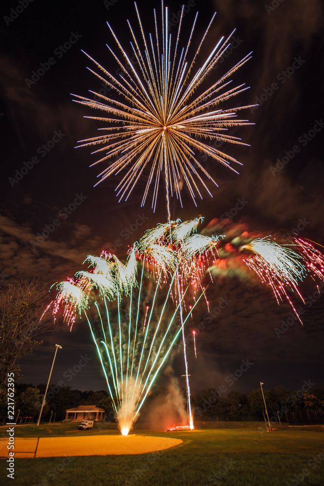 fireworks in the sky