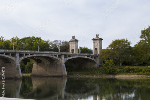 Majestic And Historic Market Street Bridge In Wilkes-Barre Pennsylvania