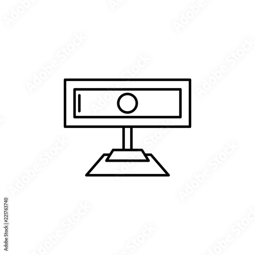 Surveillance Camera icon. Element of data security icon for mobile concept and web apps. Thin line Surveillance Camera icon can be used for web and mobile