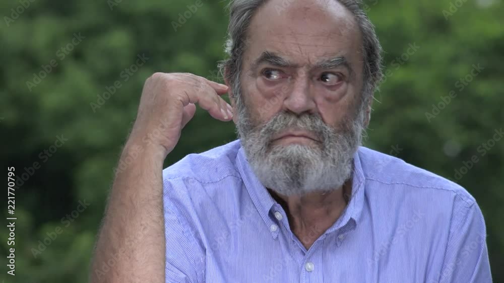 disoriented bearded hispanic senior old man disoriented bearded hispanic senior old man