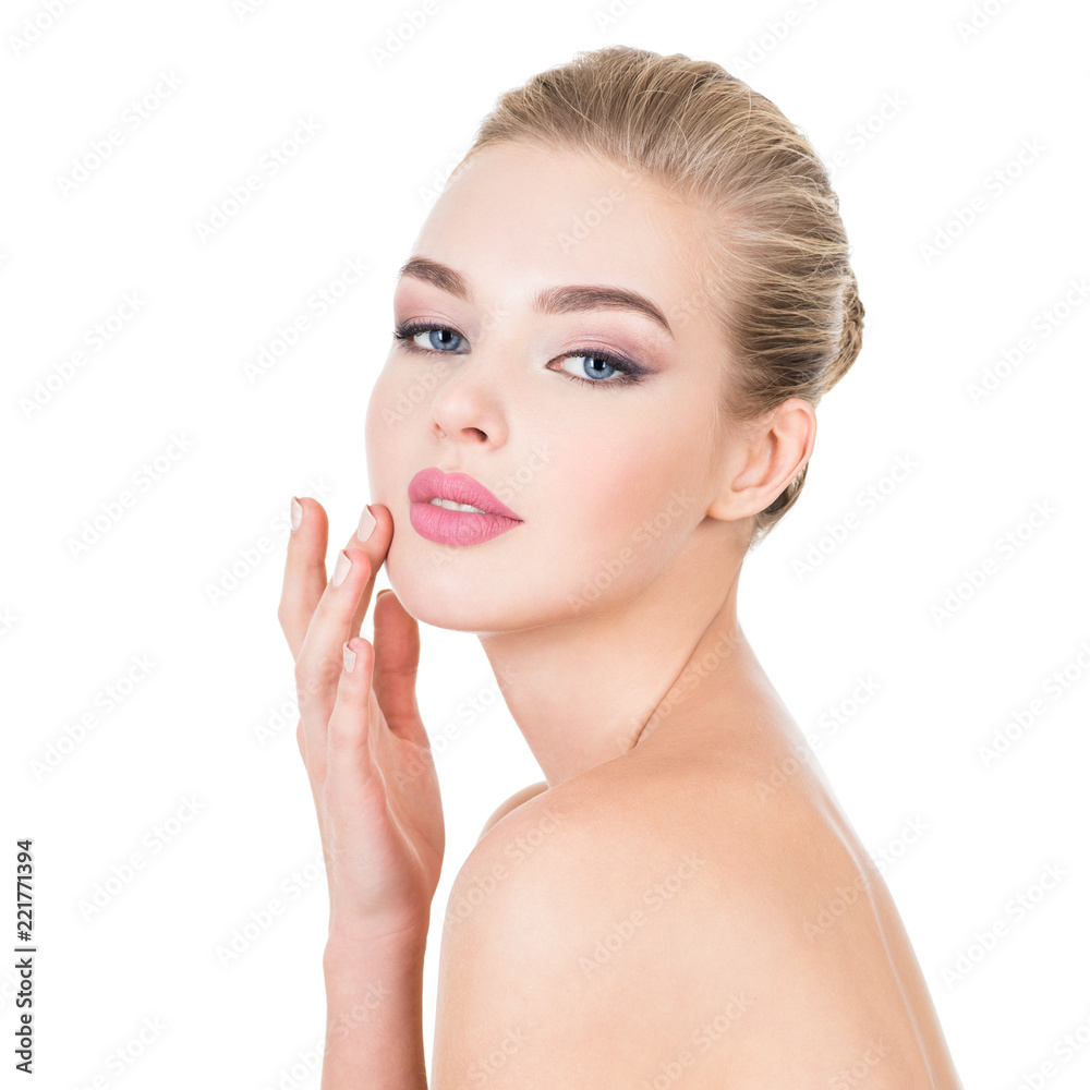 Young beautiful woman with health skin of a face. Young beautiful woman with health skin of a face.
