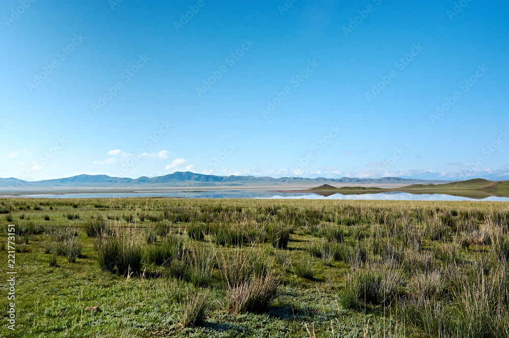 Tuzkol lake (lake of salt in Kazakh language), Kazakhstan