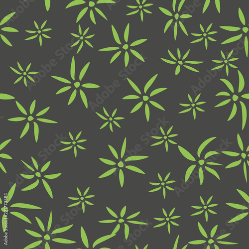 Green leaves seamless pattern. © Vedc76