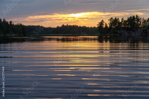 summer evening at the lake