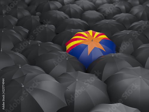 arizona state flag on umbrella. United states local flags