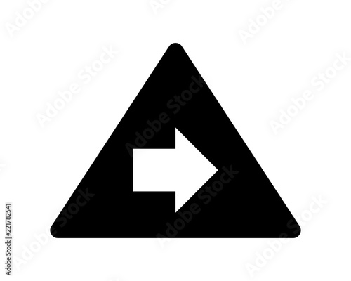 Free Download right direction arrow black silhouette icon sign symbol logo vector image direction arrow - GFXLoad