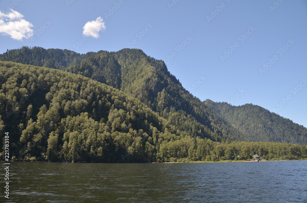 Fototapeta premium View of the lake Teletskoye
