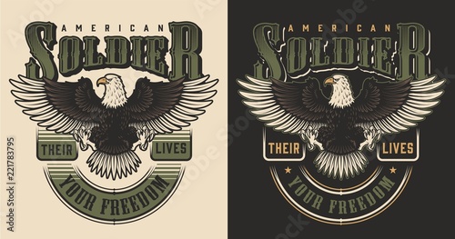 Military t-shirt print concept