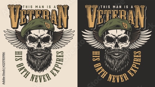Veteran concept emblem