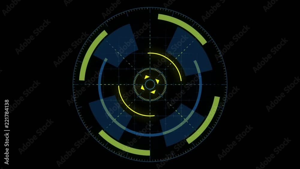 Futuristic HUD interface. Futuristic HUD interface.
