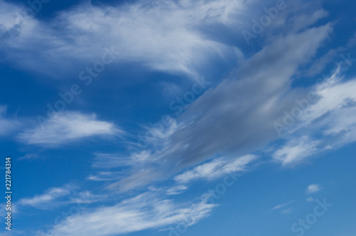 Fototapeta Naklejka Na Ścianę i Meble -  Clouds and Blue Sky Background. Design Pattern and Textures