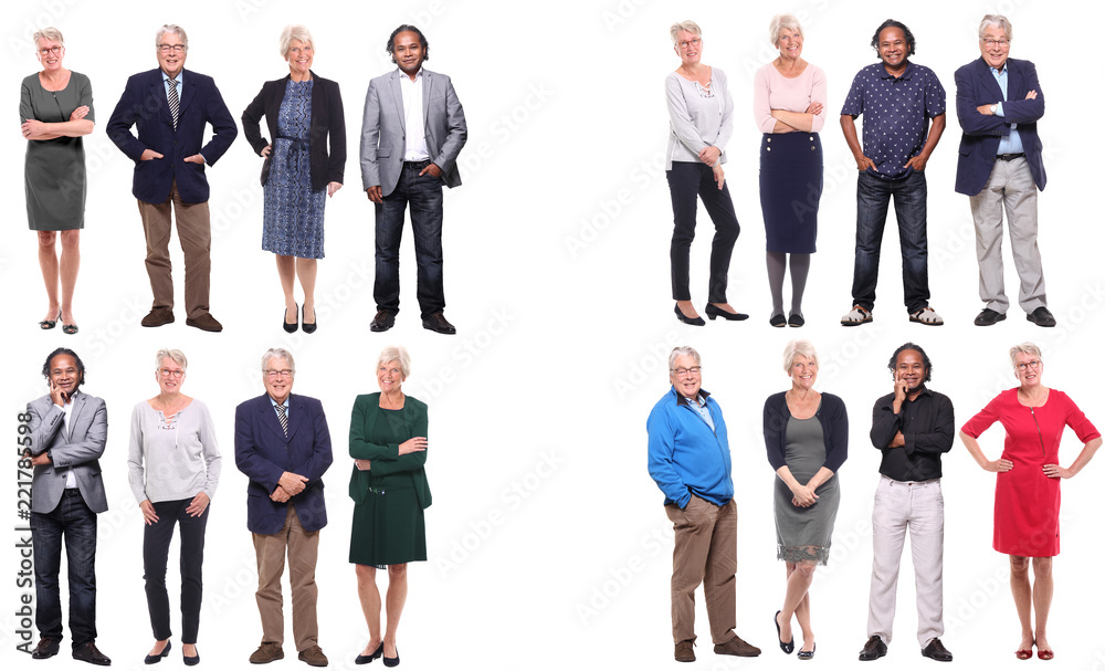 Fototapeta premium Group of old people