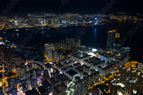  Hong Kong downtown at night