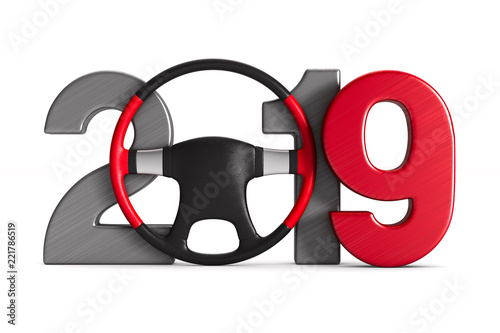 2019 new year. Isolated 3D ...