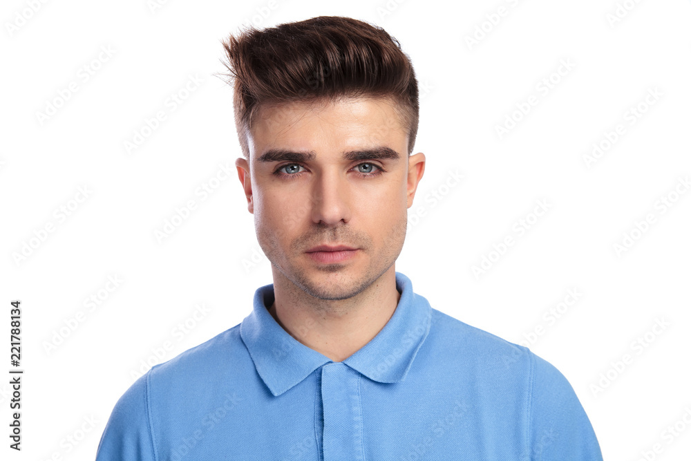face of a handsome young casual man face of a handsome young casual man