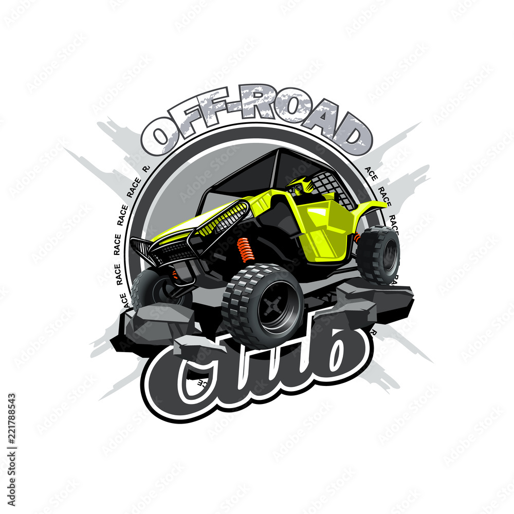 Vecteur Stock Off-Road ATV Buggy Logo, Off Road Club. | Adobe Stock