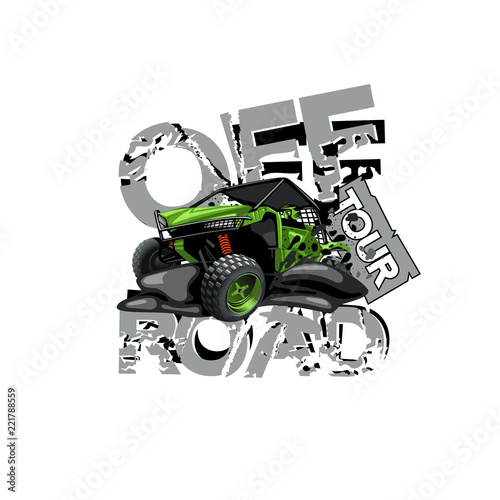 Off-Road ATV Buggy Logo, Off Road Tour.