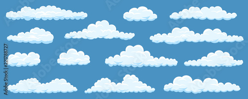 Set of cartoon clouds © Nikolay Zaburdaev