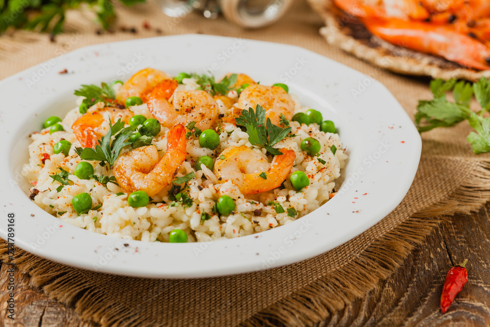 Risotto With Shrimp. Risotto With Shrimp.