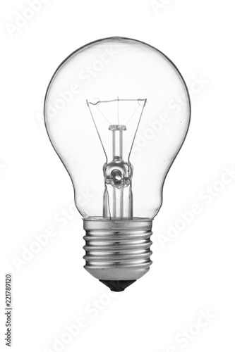 bulb on a white photo