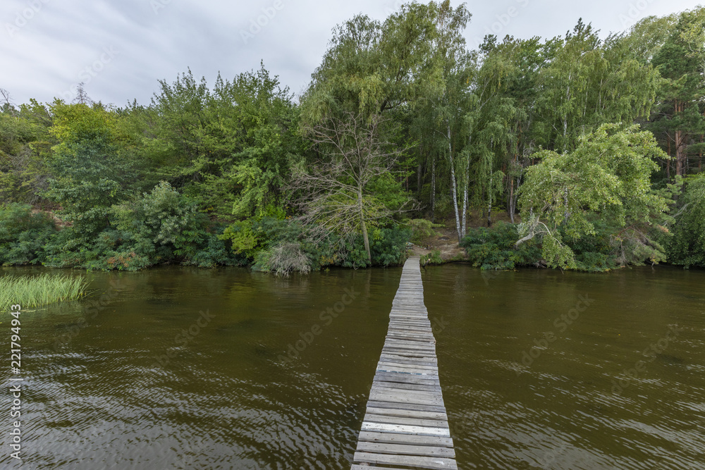 Fototapeta premium Wooden Pier for fishermen