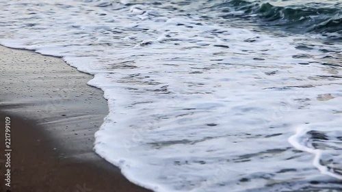 Wave on Clear Sand Beach photo