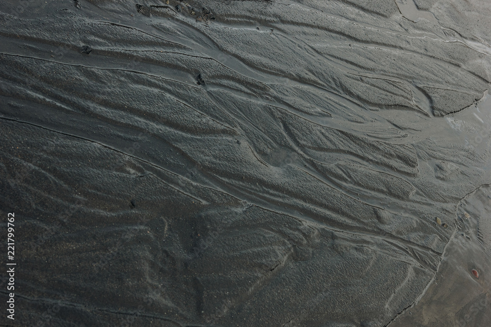 Fototapeta premium full frame image of black sand in Iceland