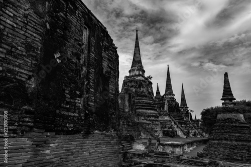 The pagoda in Ayutthaya Historical Park.
