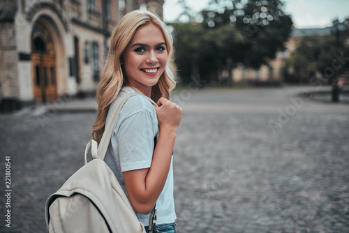 Young woman studying