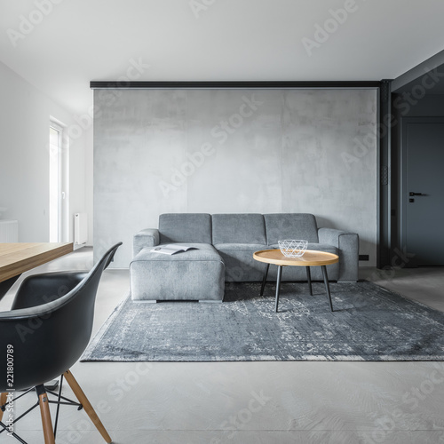 Gray home interior