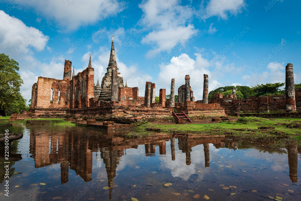 The pagoda in Ayutthaya Historical Park.