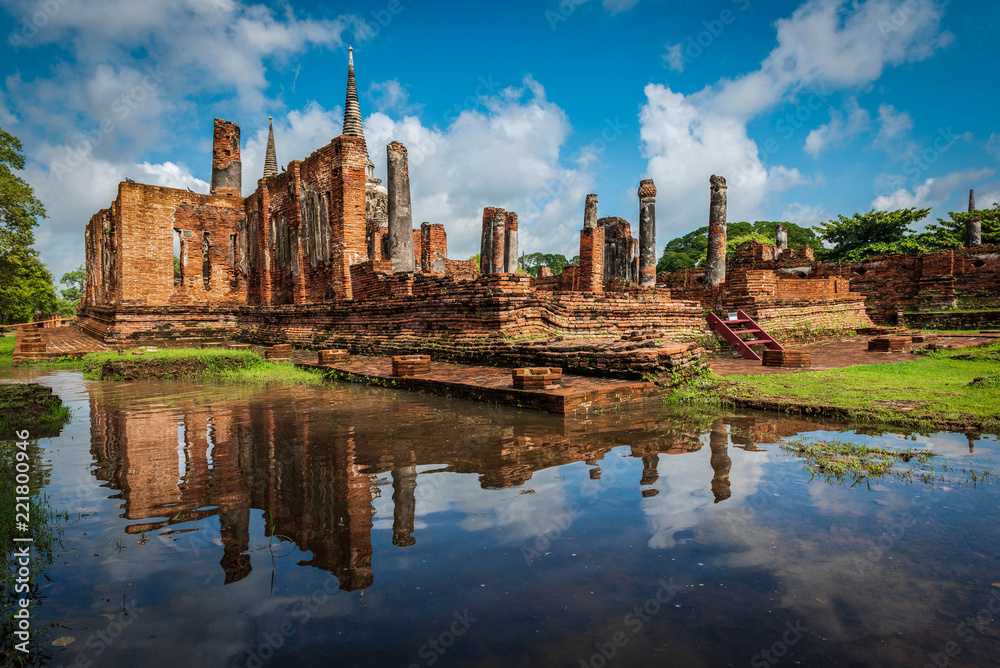 The pagoda in Ayutthaya Historical Park.