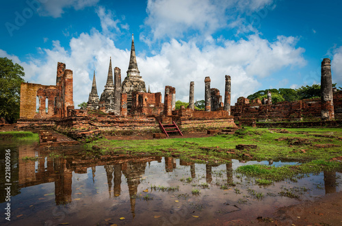 The pagoda in Ayutthaya Historical Park. photo