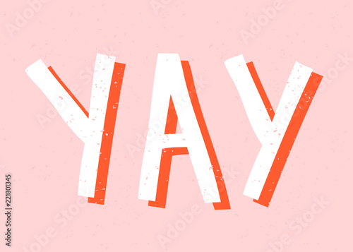 Yay Retro Typographic Design