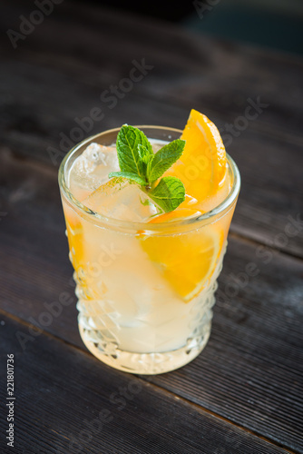 Orange lemonade beverage